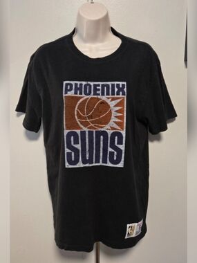 Mitchell & Ness Black Phoenix Suns Tee with Orange & Purple Graphic